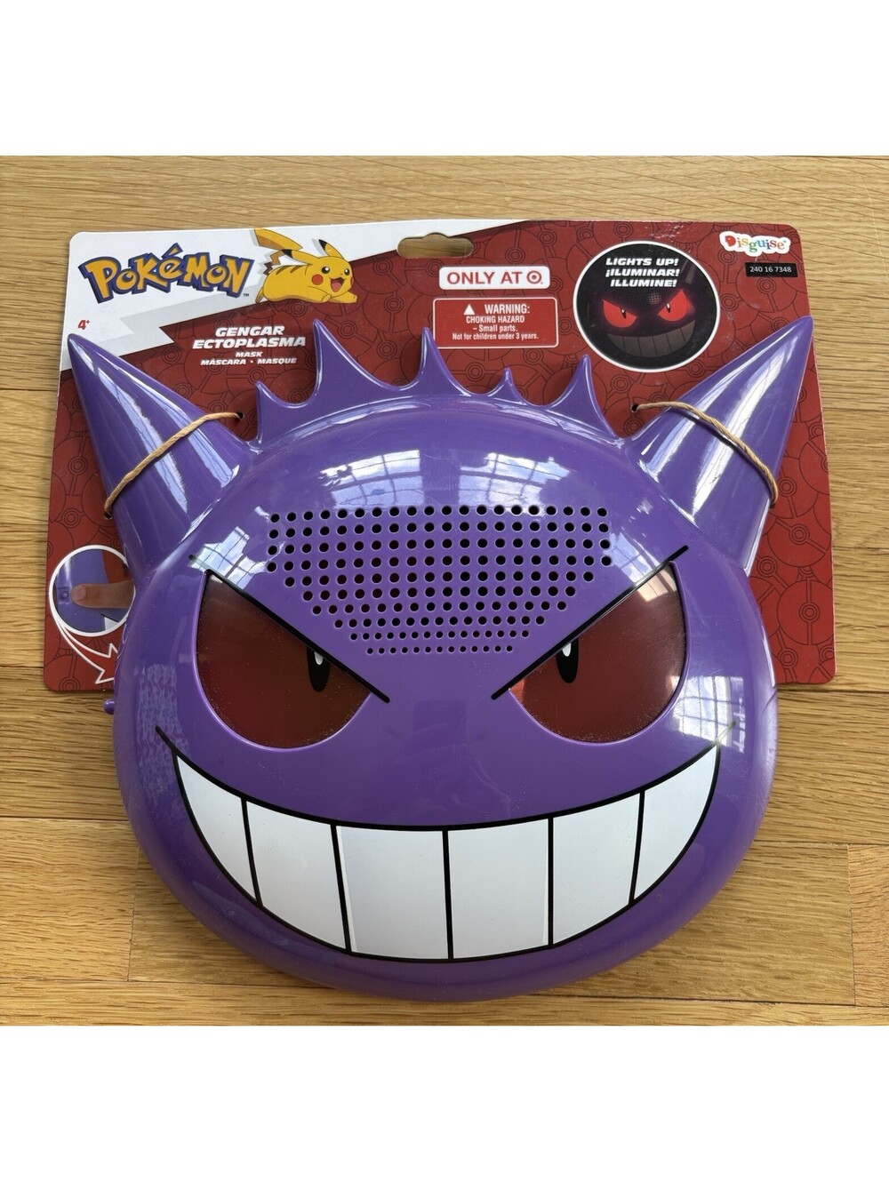 New Pokémon Gengar Light Up Halloween Mask Unisize 8+